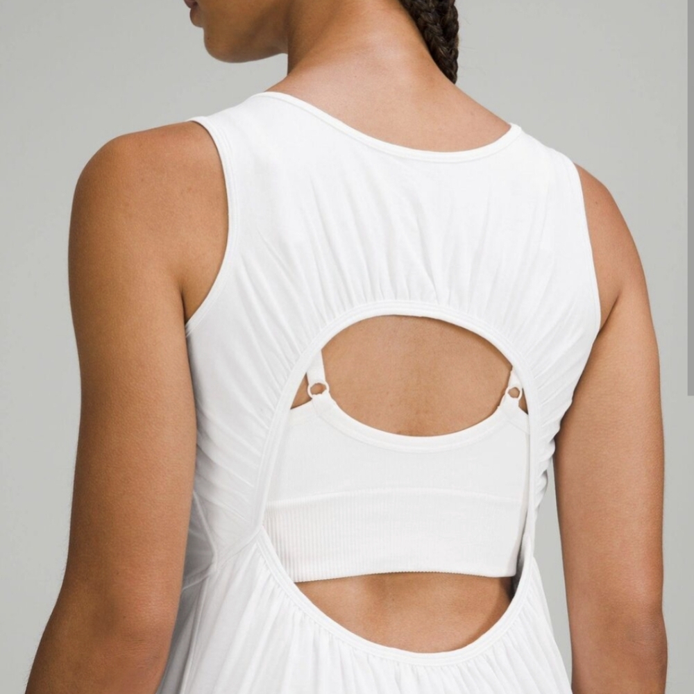 Lululemon Midi Cotton White Dress - Picture 3 of 7